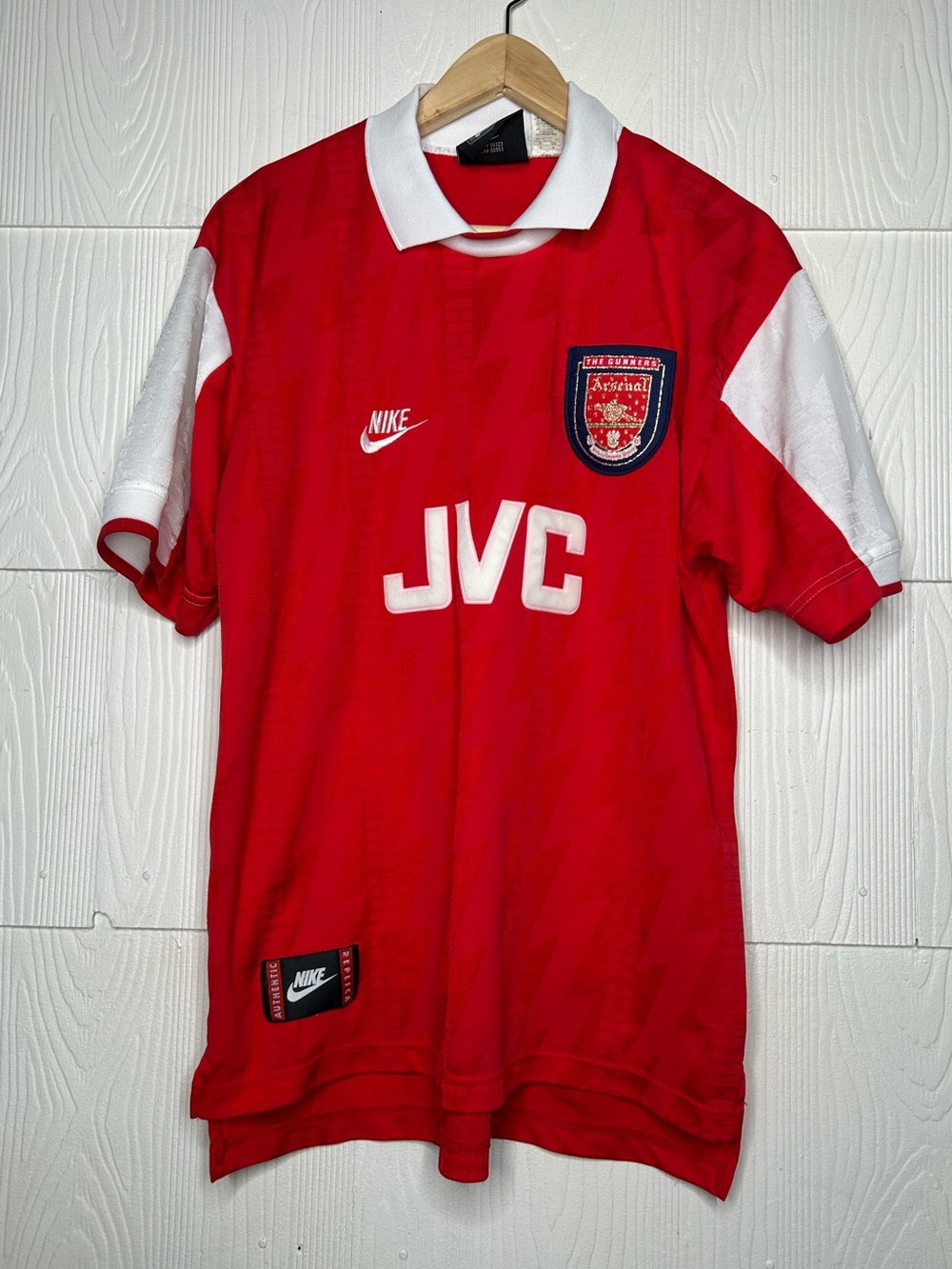 Nike Red and White Arsenal JVC Football Polo